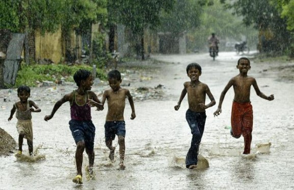 madhepura road in rainy season