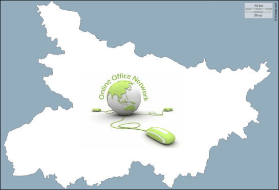 Bihar Map Shows Online Government Offices