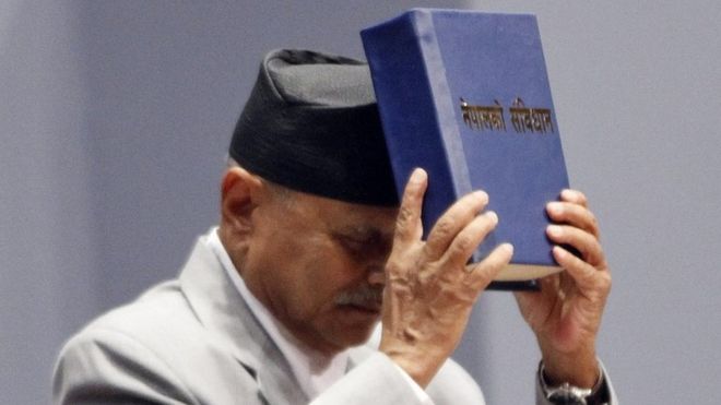 President of Nepal with New Constitution