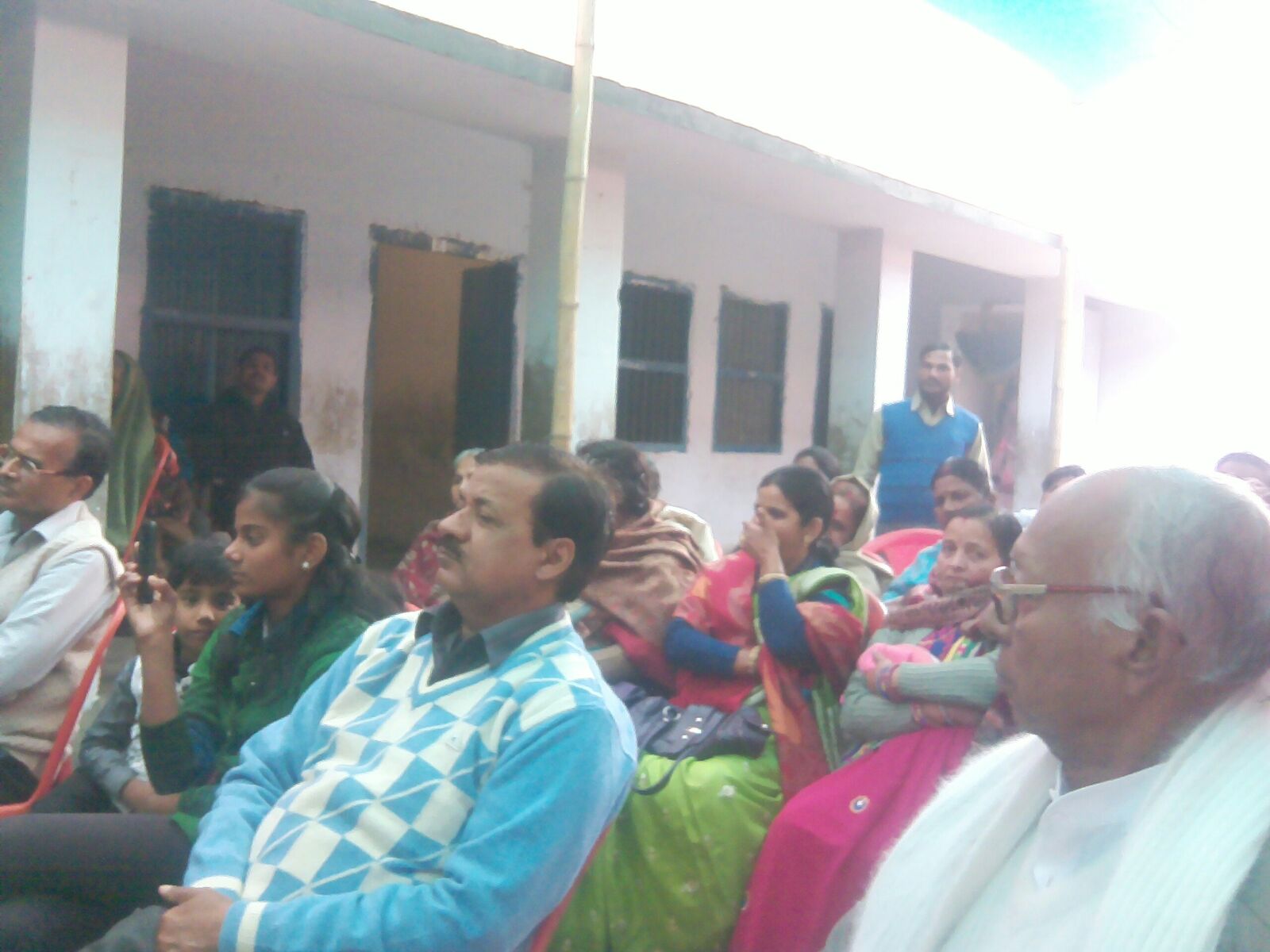 Teachers and Students attending Vidai Samaroh