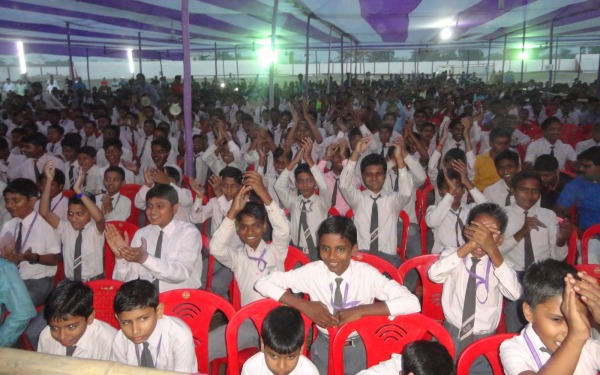 Students of Kiran Public School, Madhepura attending the Cultural Program.