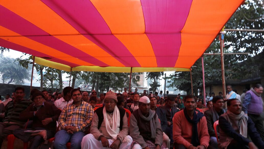 Audience enjoying the performances of the function.