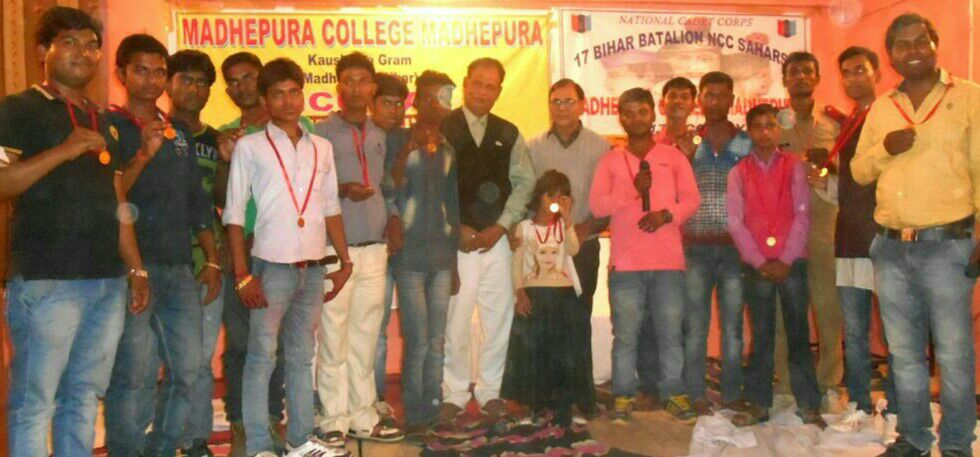 Best performers and small kids "Misty & Danish" along with Udghatankarta Dr.Bhupendra Madhepuri, Pr.Dr. Ashok Kumar, Rangkarmi Vikash, Om Prakash Bharti & others.