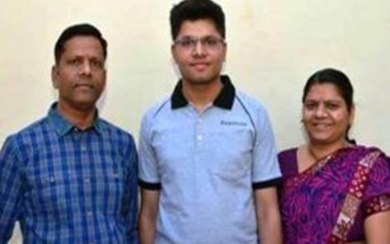 IIT Topper Kalpit Veerval with Parents