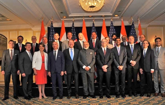 Modi with Business Leaders in US