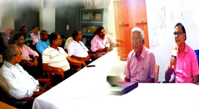 Educationist Dr.Bhupendra Madhepuri presiding over the meeting to celebrate BP Mandal Jayanti at National Level.