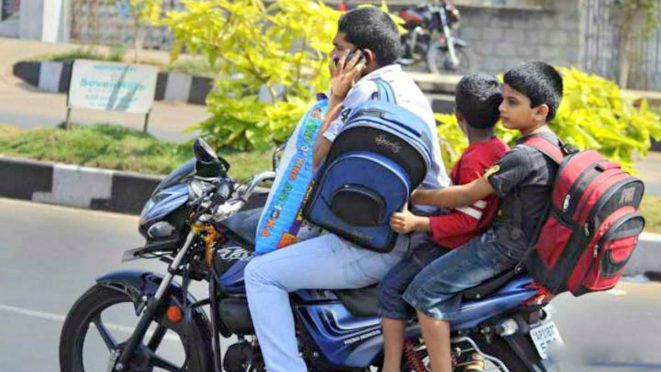 Talking on Mobile while riding