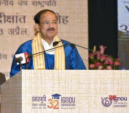 Venkaiah Naidu at IGNOU Convocation