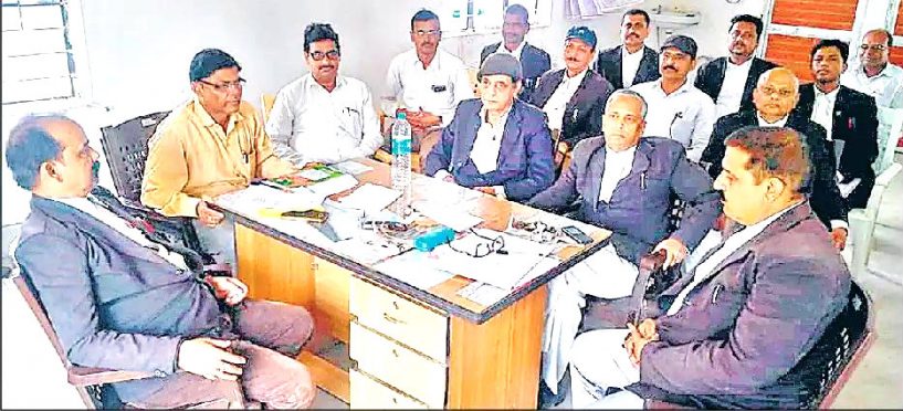 Lawyers of Madhepura session Court with Election officer.