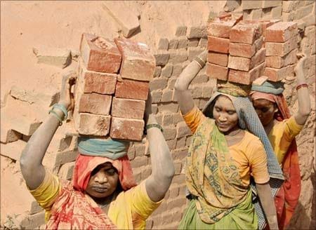 Labourers on Labour Day in India.