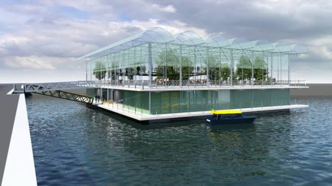 World's first floating dairy farm in Netherland.