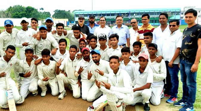 Cricket Match on the occasion of 115th birth anniversary on Major Dhyanchand at BN Mandal Stadium, Madhepura .