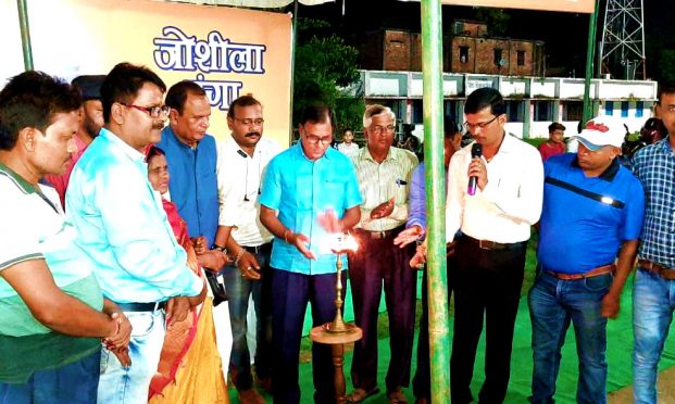 Samajsevi Dr.Bhupendra Madhepuri along with Madhepura College Principal and others inaugurating Gramin Kabaddi Tournament organised by Josheela Panga at Rasbihari High School ground Madhepura.