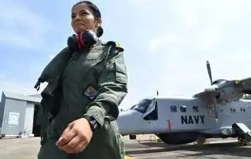 First woman pilot in Indian Navy Shivangi.