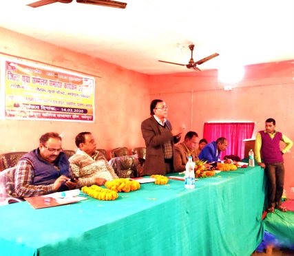 Dr.Bhupendra Madhepuri addressing in Nehru Yuva Kendra Programme at Madhepura College Madhepura.