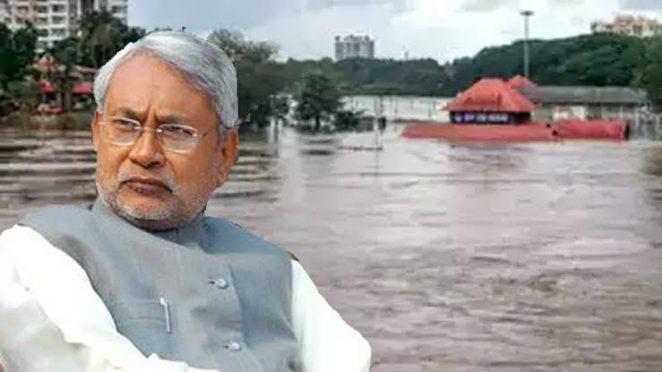 Nitish Kumar Government suspended 20 officers regarding flood in Patna.