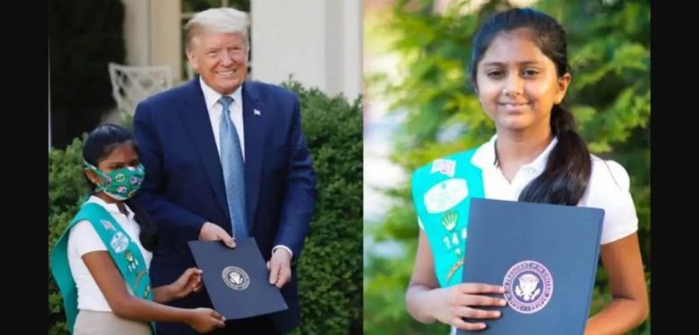 Shravya Annapareddi and Trump