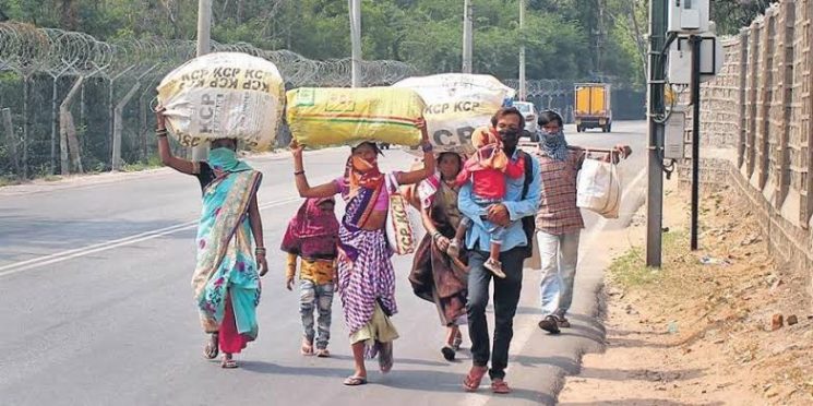 Migrant labours during Corona pandemic.