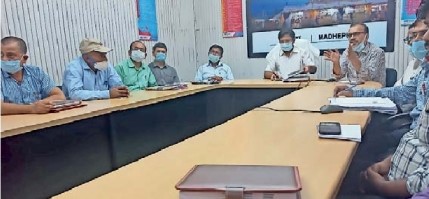 DM Navdeep Shukla in a election meeting