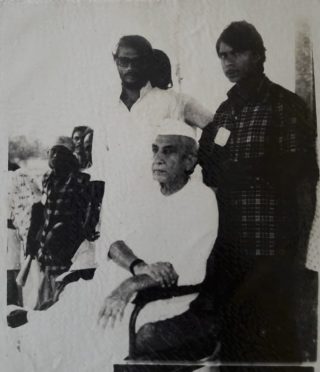 Former Prime minister Choudhary Charan Singh with Vijay Verma and Dr.Bhupendra Narayan Yadav Madhepuri at Madhepura.