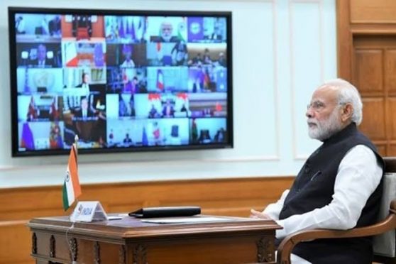 PM Modi online All party meeting.