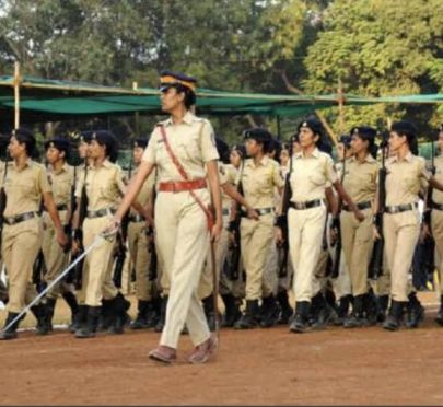 Lady Police Officer in Bihar.