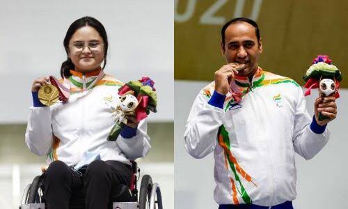 Avani Lekhra and Singhraj Adhana won 2 medals in Tokyo Paralympic 2020.