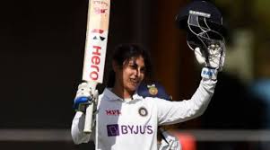 Smriti Mandhana Pink ball test scorer.