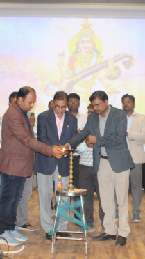 Dr.Bhupendra Madhepuri inaugurating 39th National Science Day at BP Mandal Engineering College Madhepura